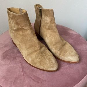 J.Crew Camel Suede Ankle Boots 6.5